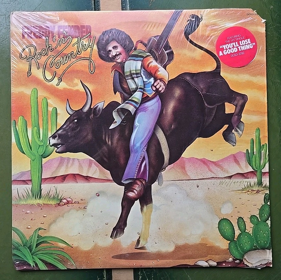 1976 Freddy Fender Rock 'N' Country Vinyl Record 12" LP 33 RPM DOSD-2050 Hype