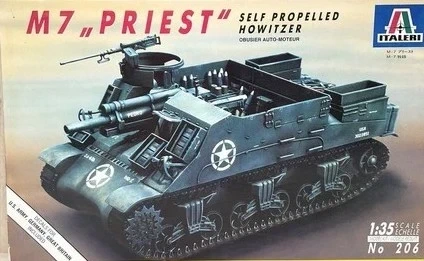 1/35 Italeri M 7 Priest + ammo boxes