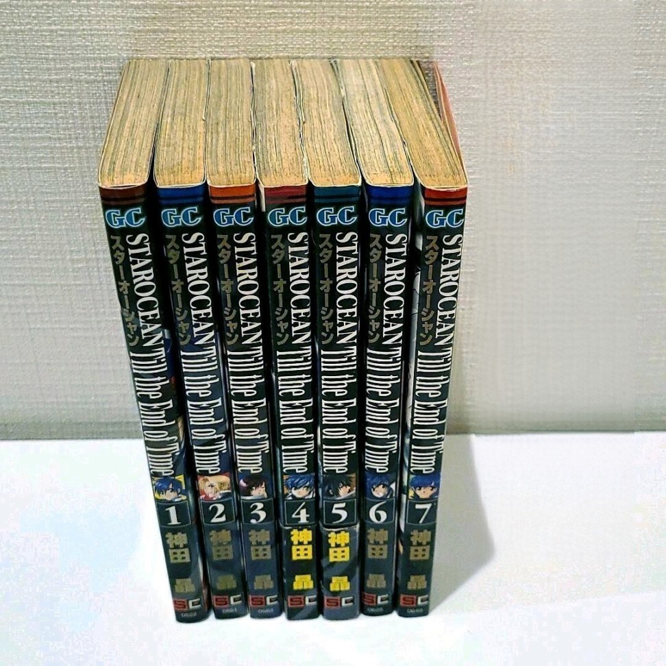 Star Ocean: Till the End of Time Manga Vol.1-7 Set Completo Giapponese Usato