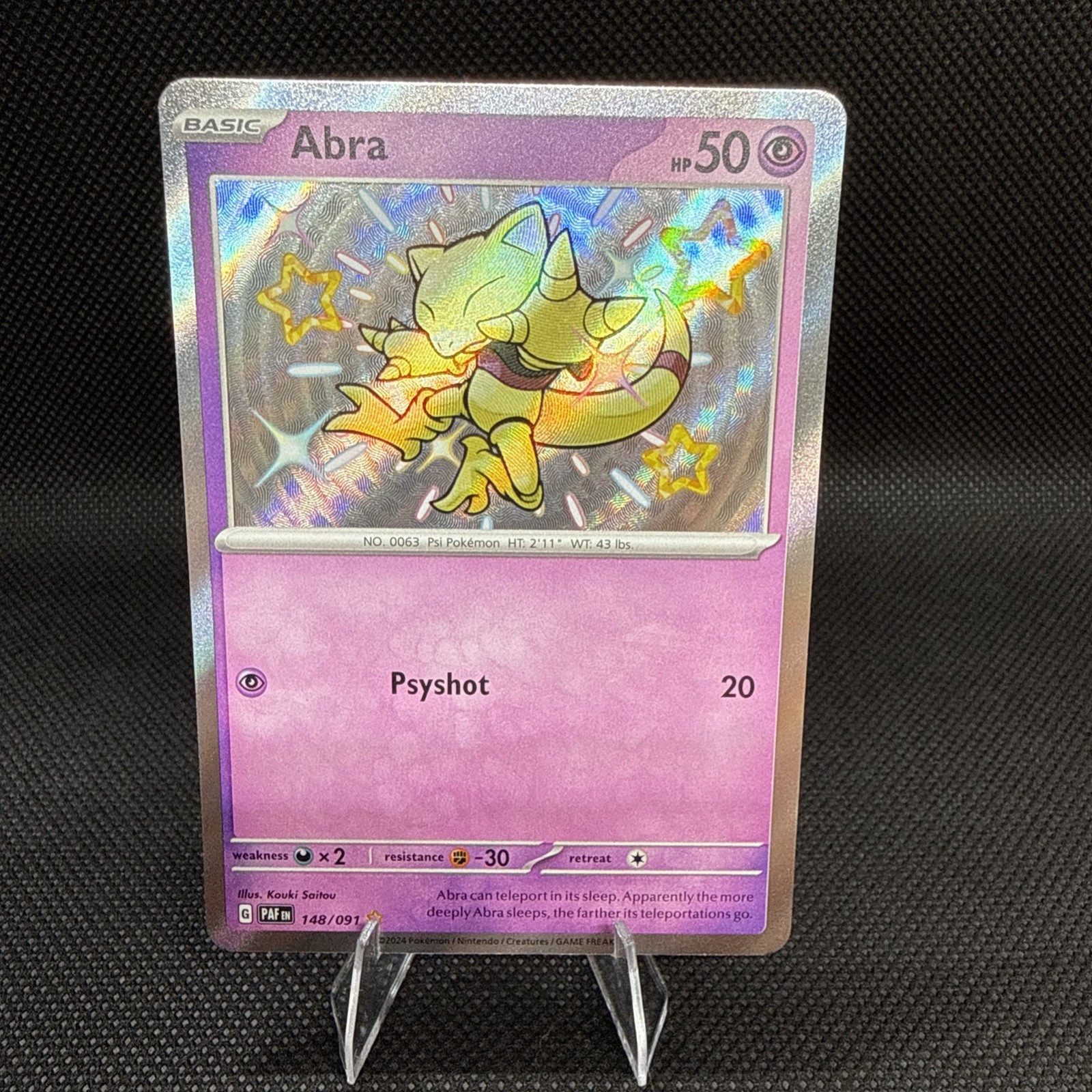 Abra 148/091 SV: Paldean Fates Holo