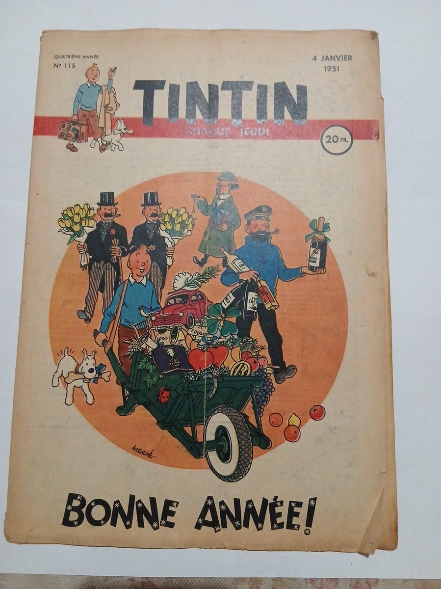  Journal Tintin 1951 Bonne Année Edition Francaise