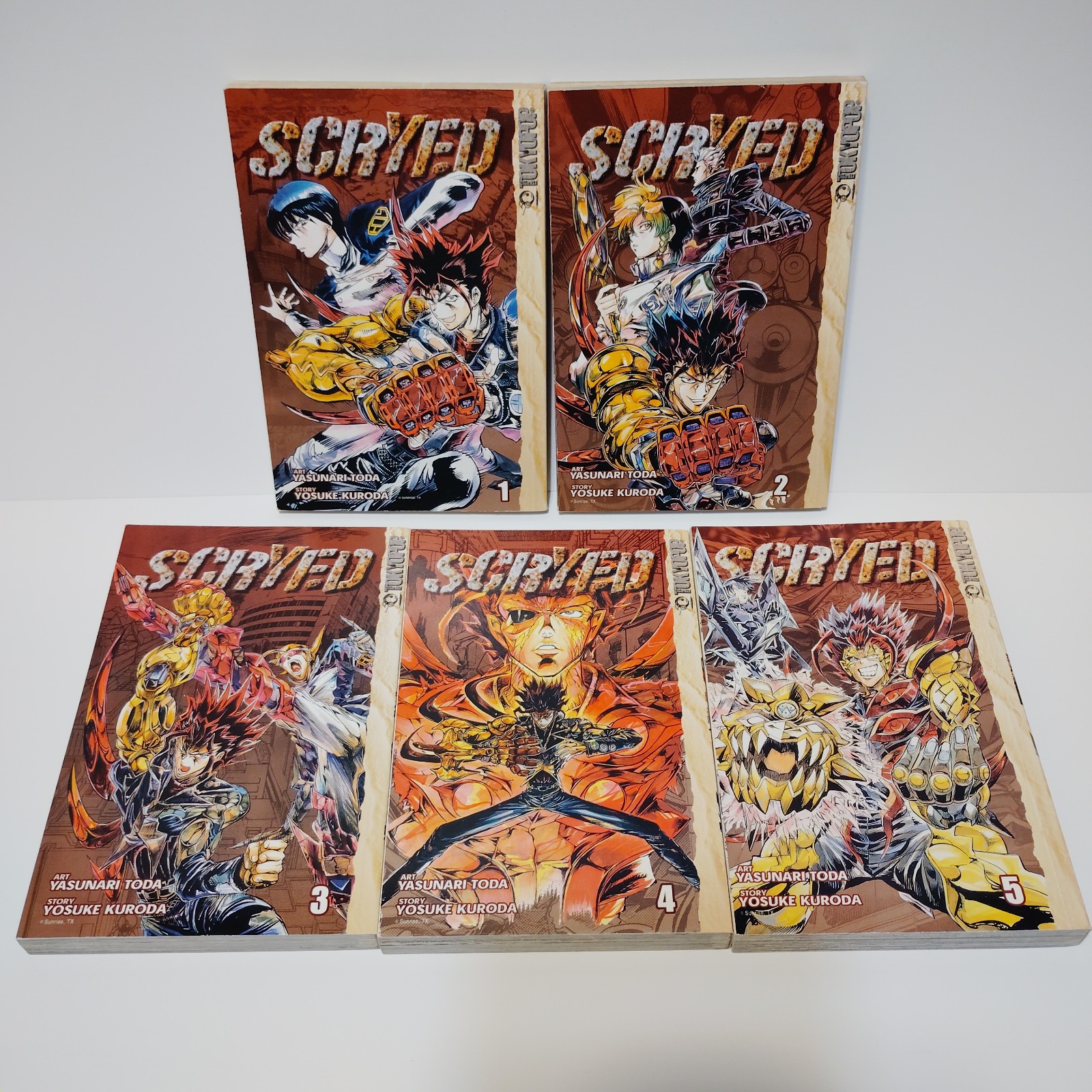 Scryed Manga Set Volumi 1-5 Completo Inglese VG+