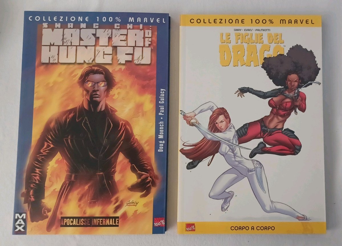 SHANG CHI & LE FIGLIE DEL DRAGO  al 100% Marvel Italia 2 Volumi NUOVI MAI LETTI!