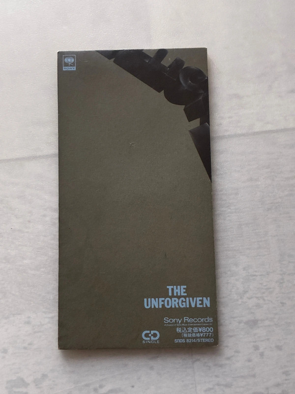Metallica The Unforgiven Japon single Cd 3'' VG