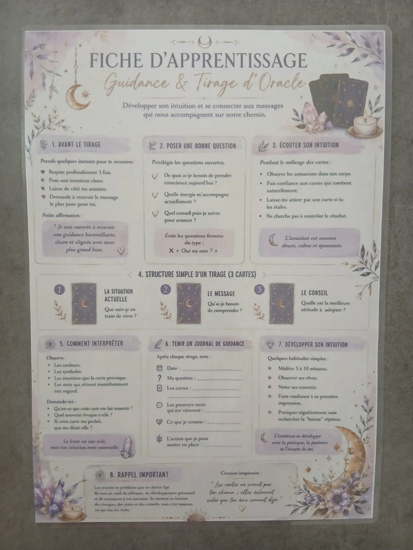 Guidance et tirage d'oracle