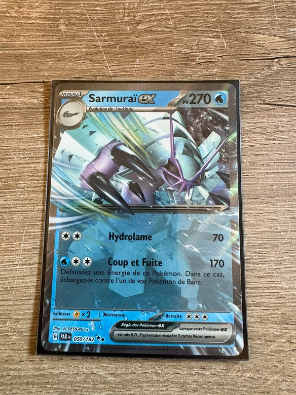 Carte Pokémon Sarmuraï ex 050/182 PAR