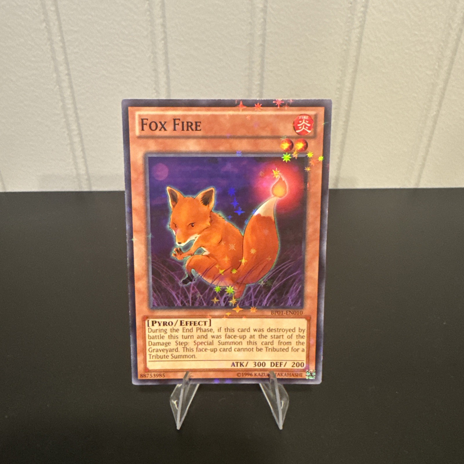 Fox Fire (Starfoil) BP01-EN010 Starfoil Raro Battle Pack: Epic Dawn Yu-Gi-Oh quasi nuovo