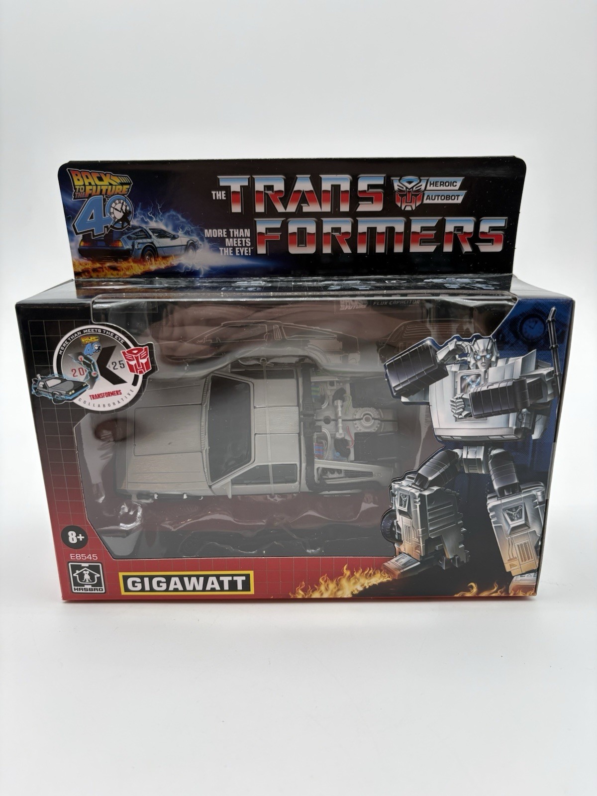 Transformers X Ritorno al Futuro Gigawatt 40° Anniversario NUOVO 2025 Crossover 