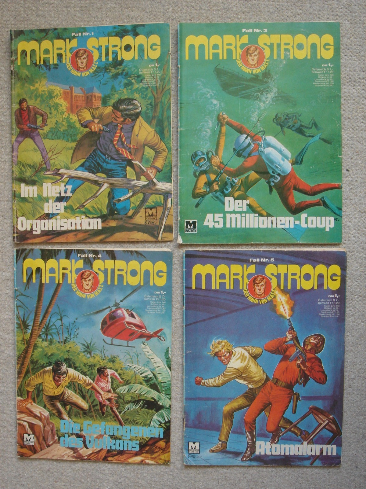 Fumetti Moewig Mark Strong 1,3,4,5