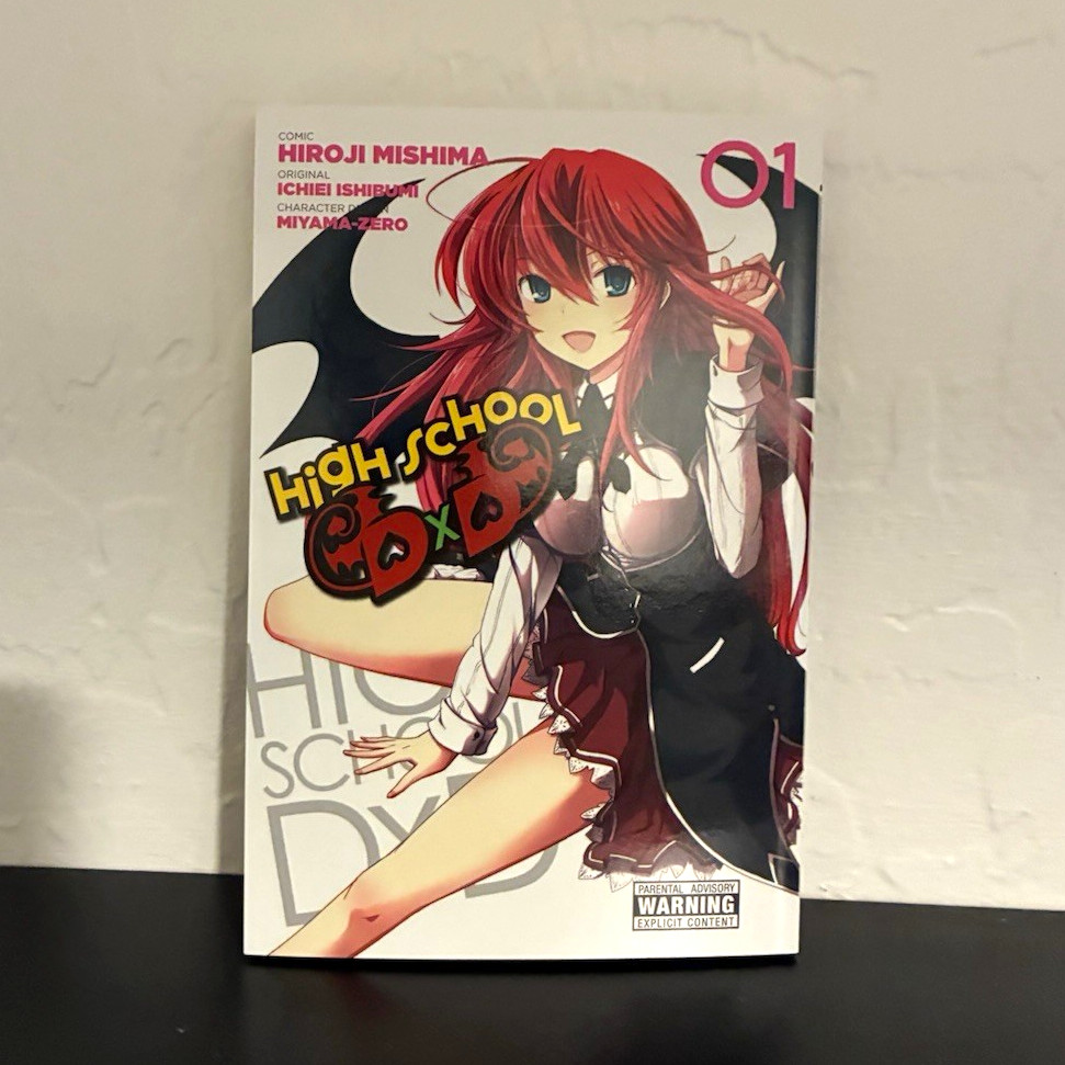 High School DxD Manga Vol 1 Inglese Firmato da Jamie Marchi Voce di Rias Gremory
