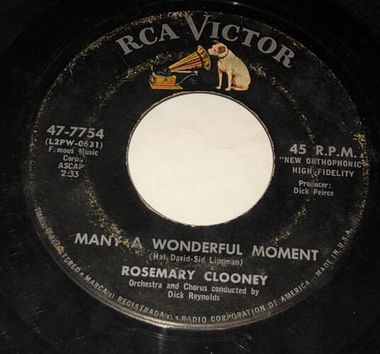 Rosemary Clooney Many A Wonderful Moment / Vaya Vaya 45 RPM 231C02