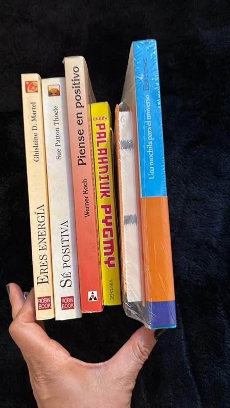Lote 5 libros de autoayuda -Elsa Punset Precintado+Chuck Palahniuk.