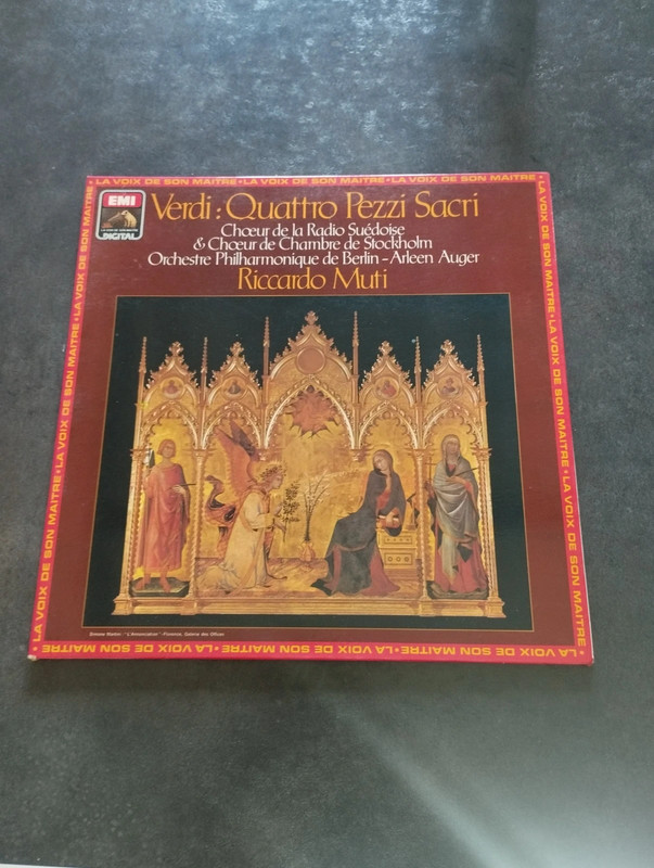 Disque vinyle 33 tours LP Verdi Quattro Pezzi Sacri