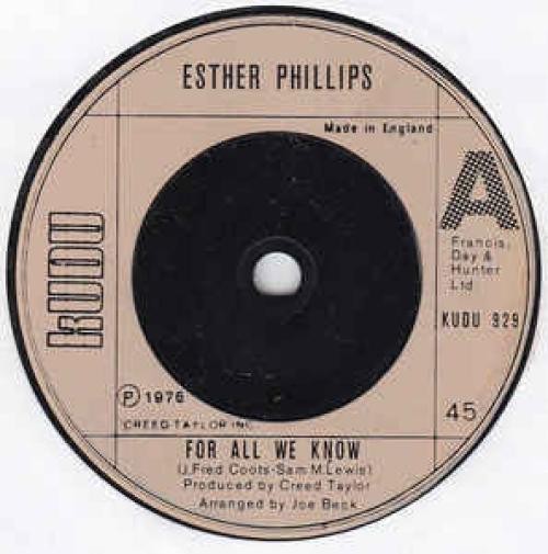Esther Phillips - For All We Know / Fever (7", Single) (Near Mint (NM or M-)) -