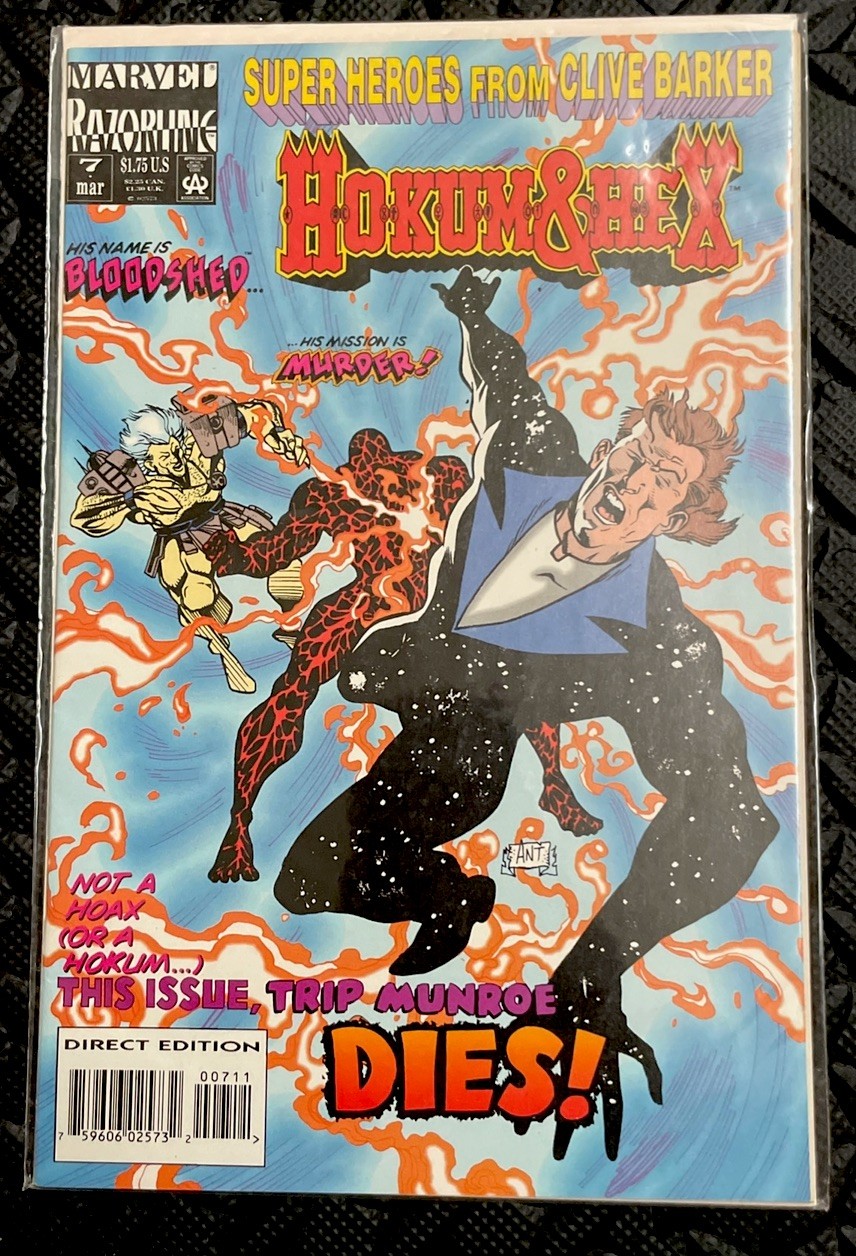 Hokum And Hex Edizione #7 Marvel Razorline Comics Clive Barker Edizione Diretta 