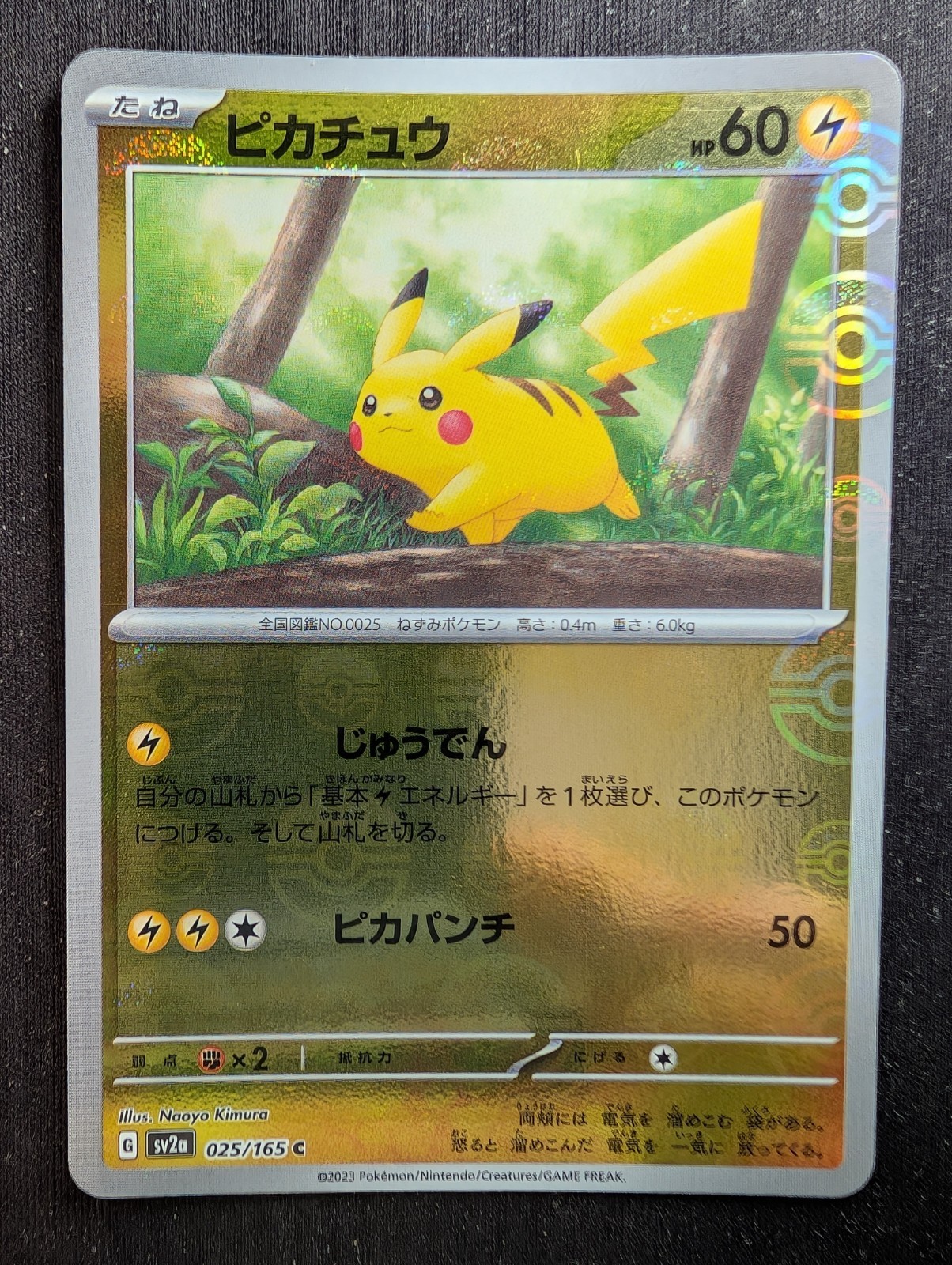 Pikachu - PokeBall Pattern 025/165 - Sv2a: Pokemon Card 151 (Pokemon) JAPANESE