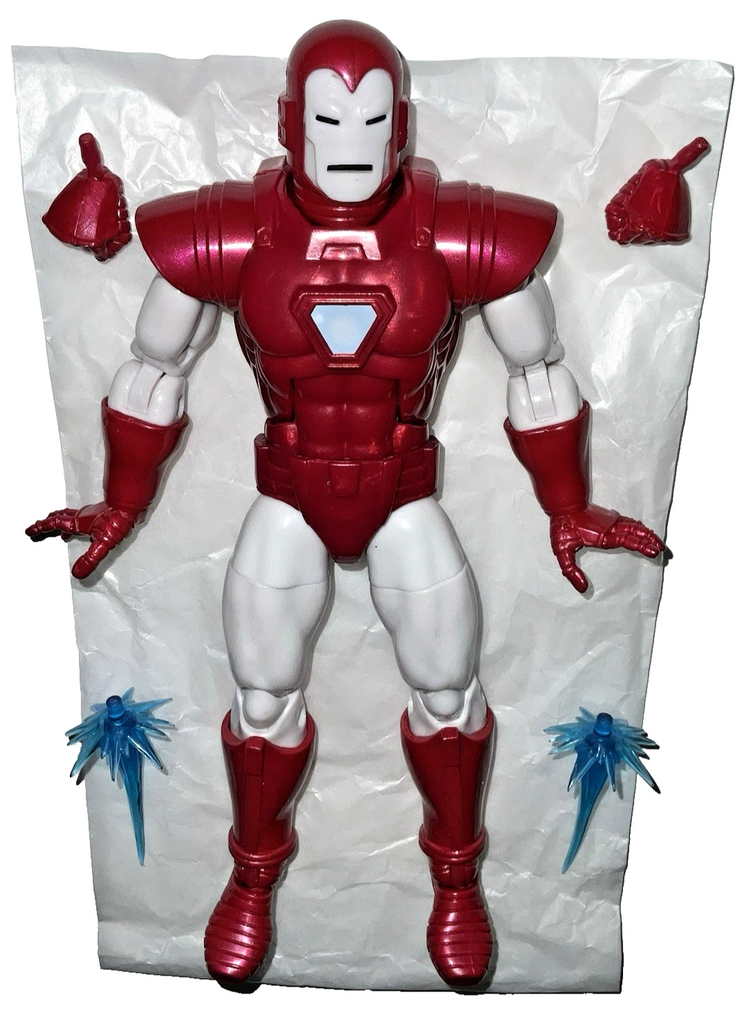 Marvel Legends IRON MAN 6" Figura Argento Centurione West Coast Avengers Amazon