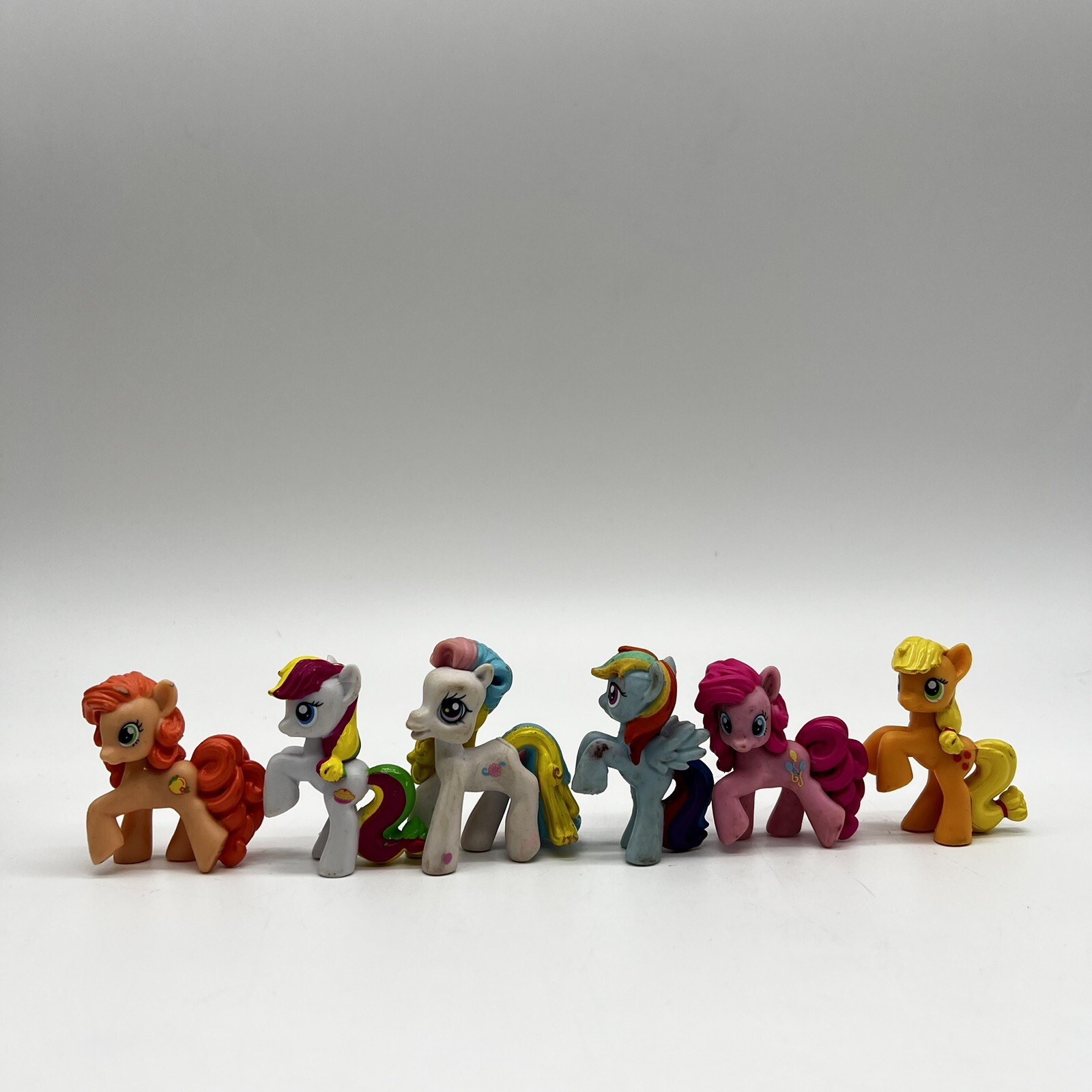 My Little Pony lotto di 6 minifigure MLP set giocattolo cake toopers