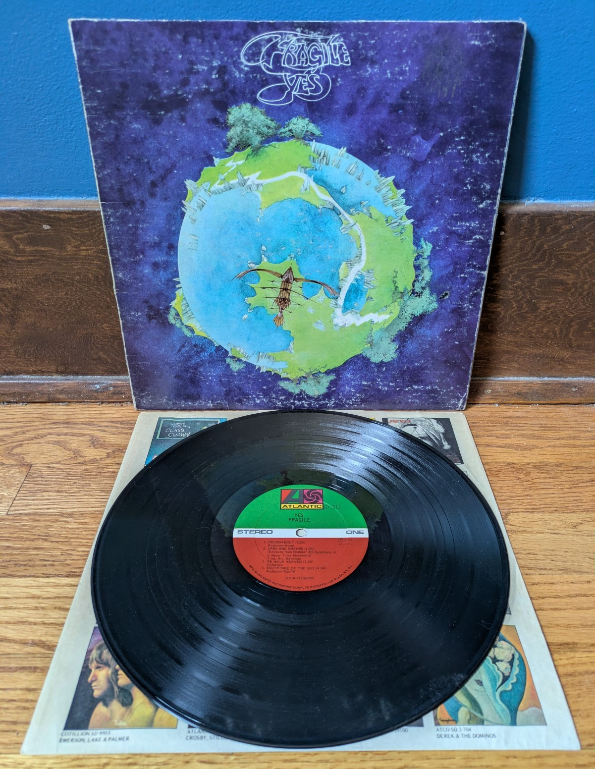YES - Fragile LP Record Atlantic SD-7211 Prog Rock 1972