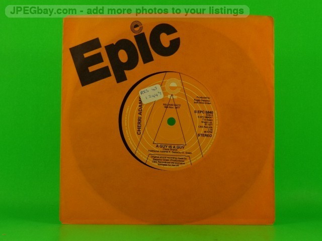 CHERRI ADAMS A GUY IS A GUY (DEMO) (152) 2 Track 7" Single Company Sleeve EPIC