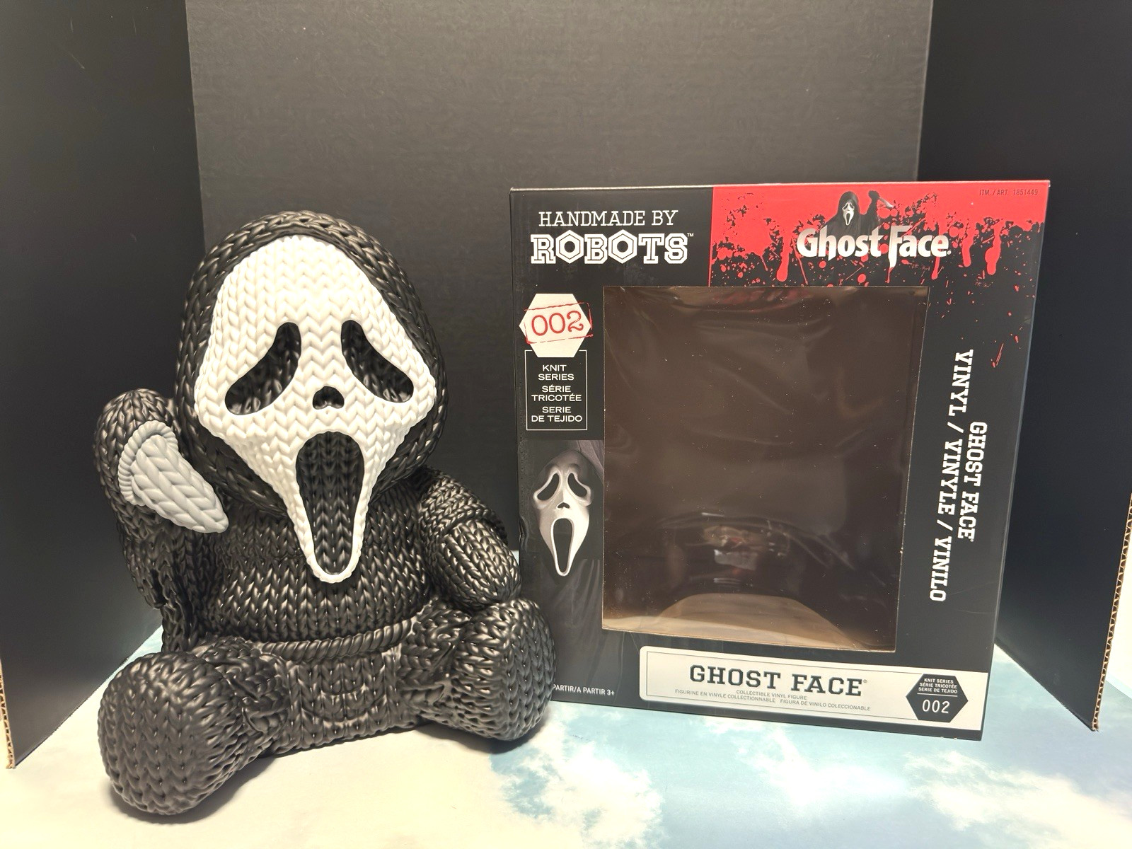 Ghost Face #002 Handmade by Robots 12" Vinyl Knit Series Figure NEW Scream