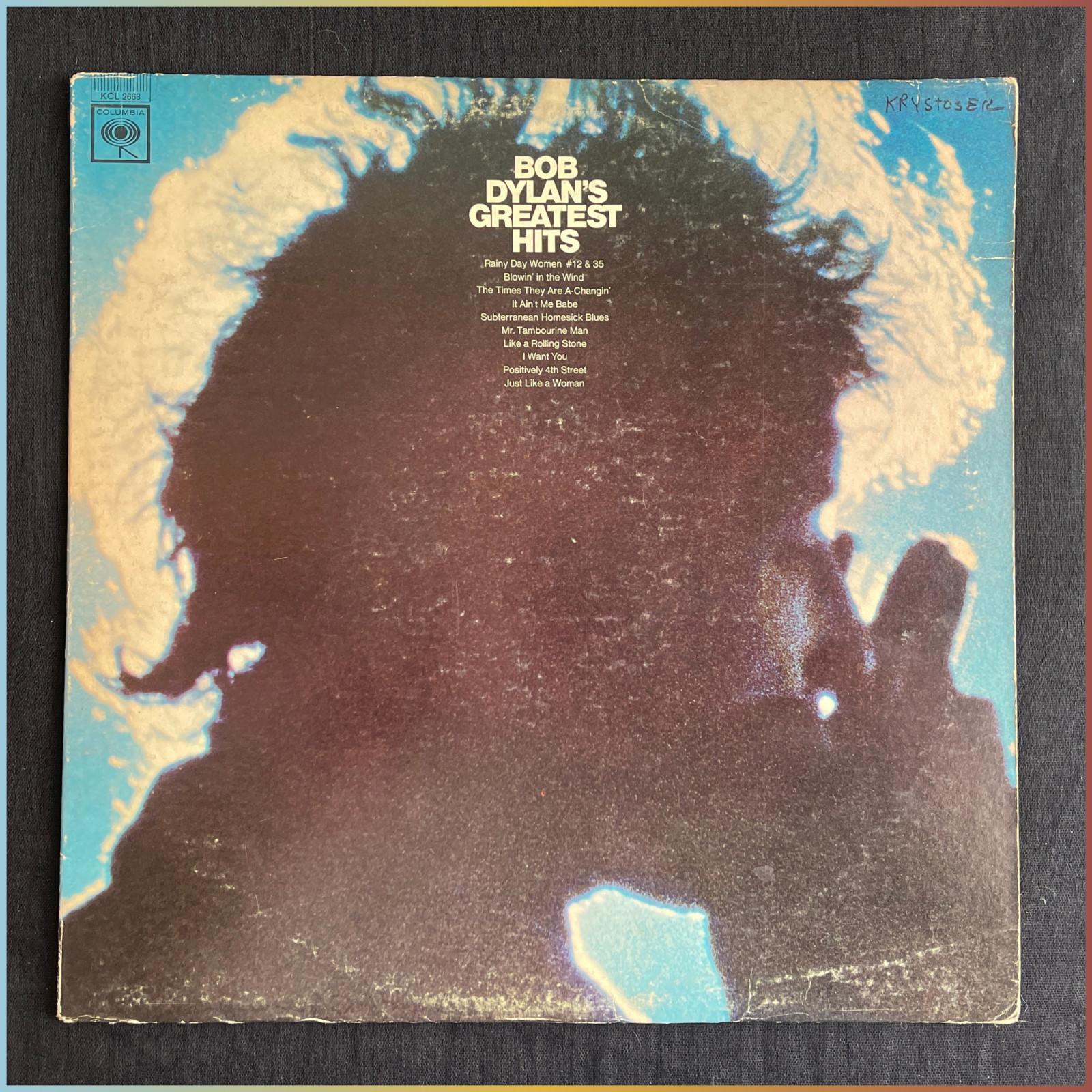 Bob Dylan's Greatest Hits, 1967 MONO Vinyl LP Columbia KCL 2663, GOOD