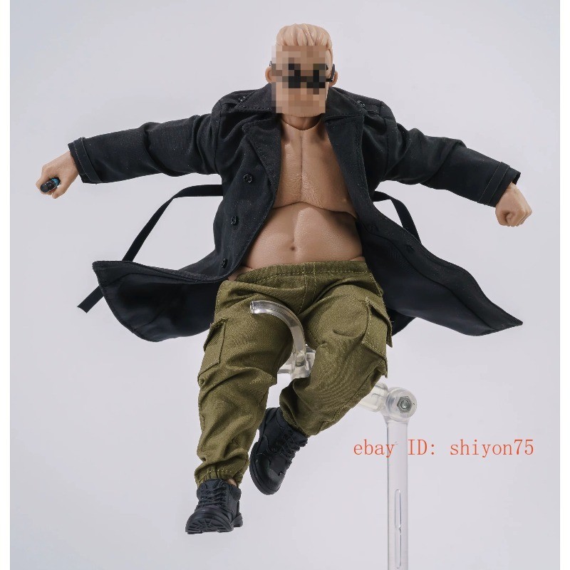 1/10 Scale Cargo Pants Trousers Windbreaker Clothes Set For 6" Strong Figure