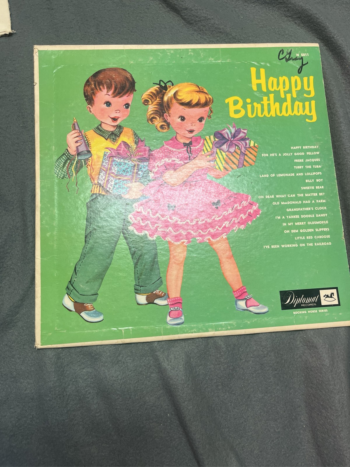 Happy Birthday LP Album Diplomat Records Rocking Horse Series N 5011