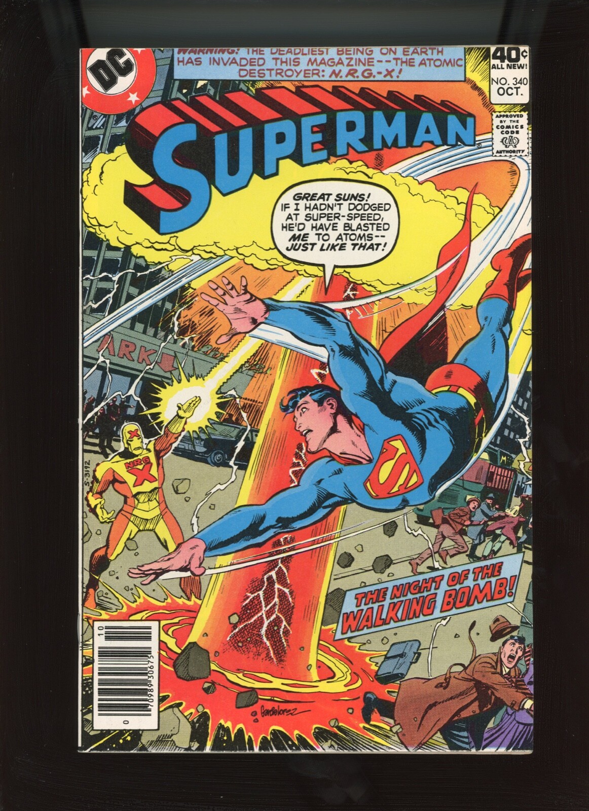 1979 DC Comics, Superman #340, "The Night of the Walking Bomb", NM, BX66