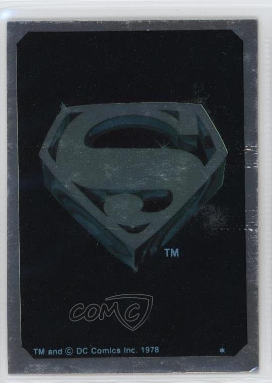 1978 Topps Superman The Movie Foil Stickers Superman (logo) 0z0n