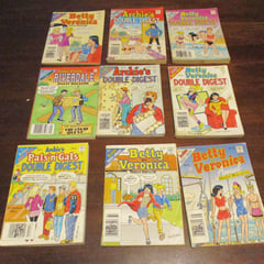 LOTTO 9 libri tascabili Archie's Digest tascabili fumetti tutti usati