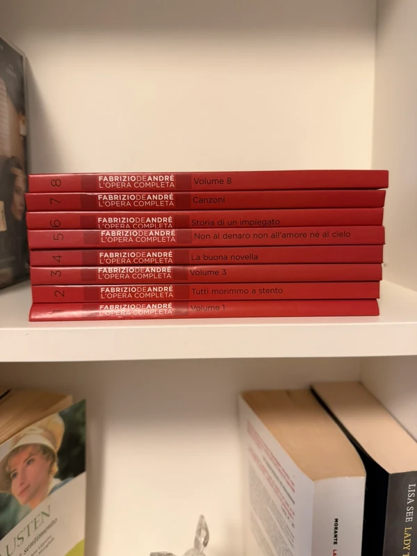Fabrizio De André volumi 1-8 di opera completa