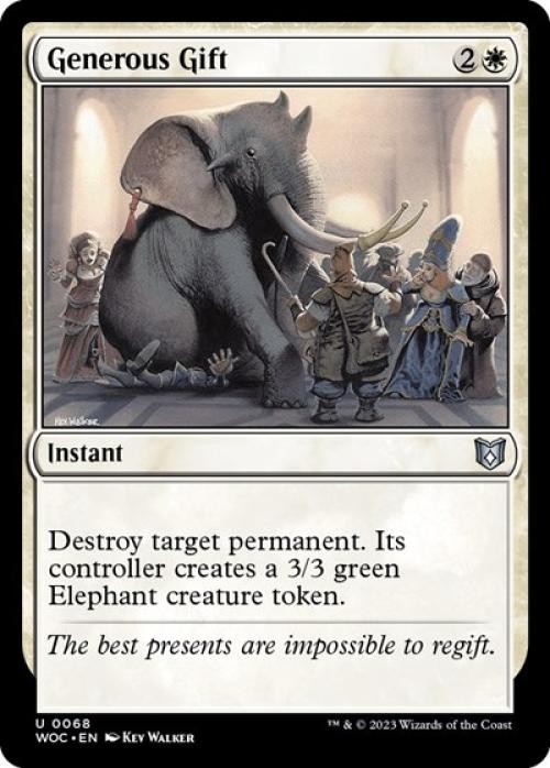 Generous Gift - WOC MTG - Light Play