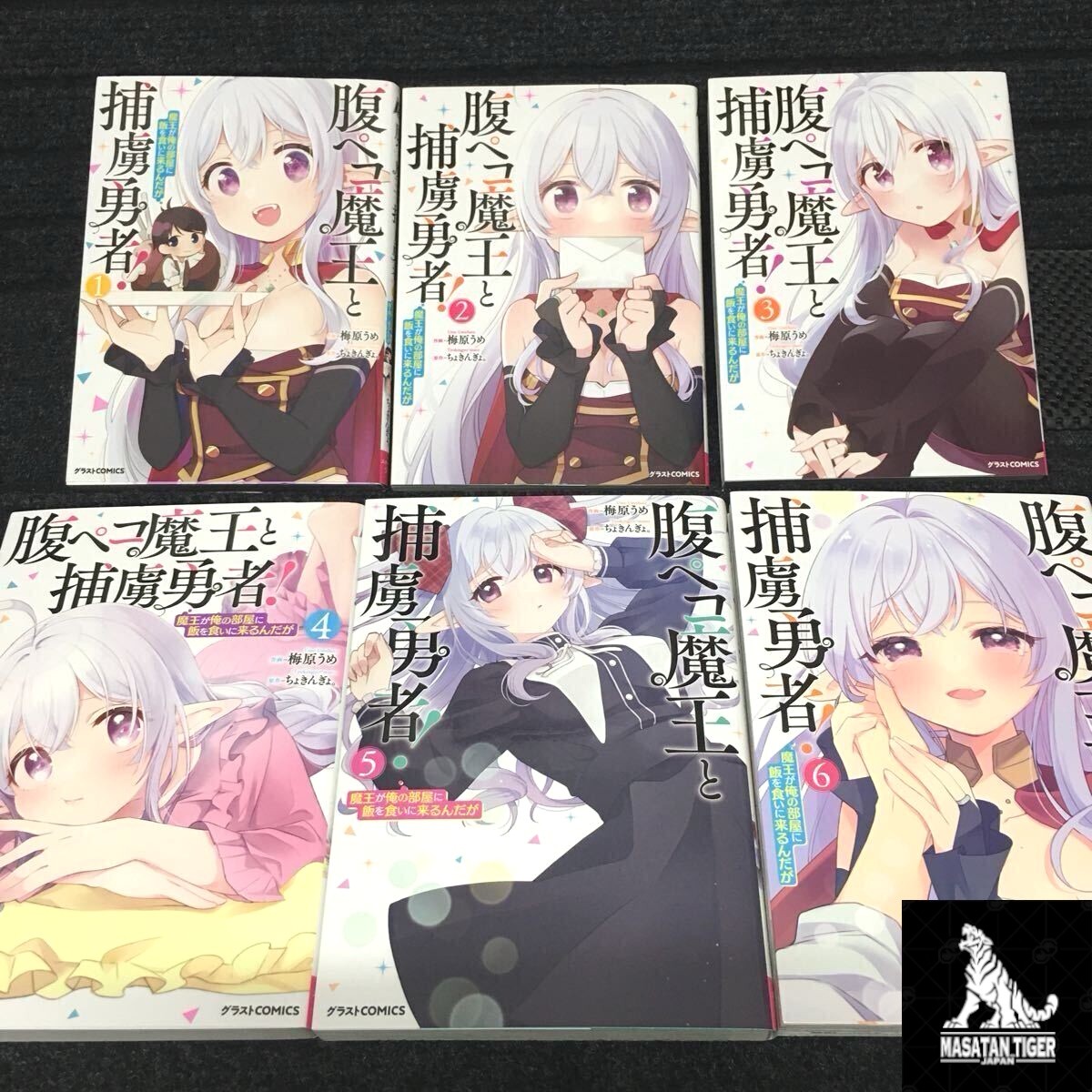 The Hungry Demon King and the Captive Hero Vol.1-6 Set Completo Manga Comics JP