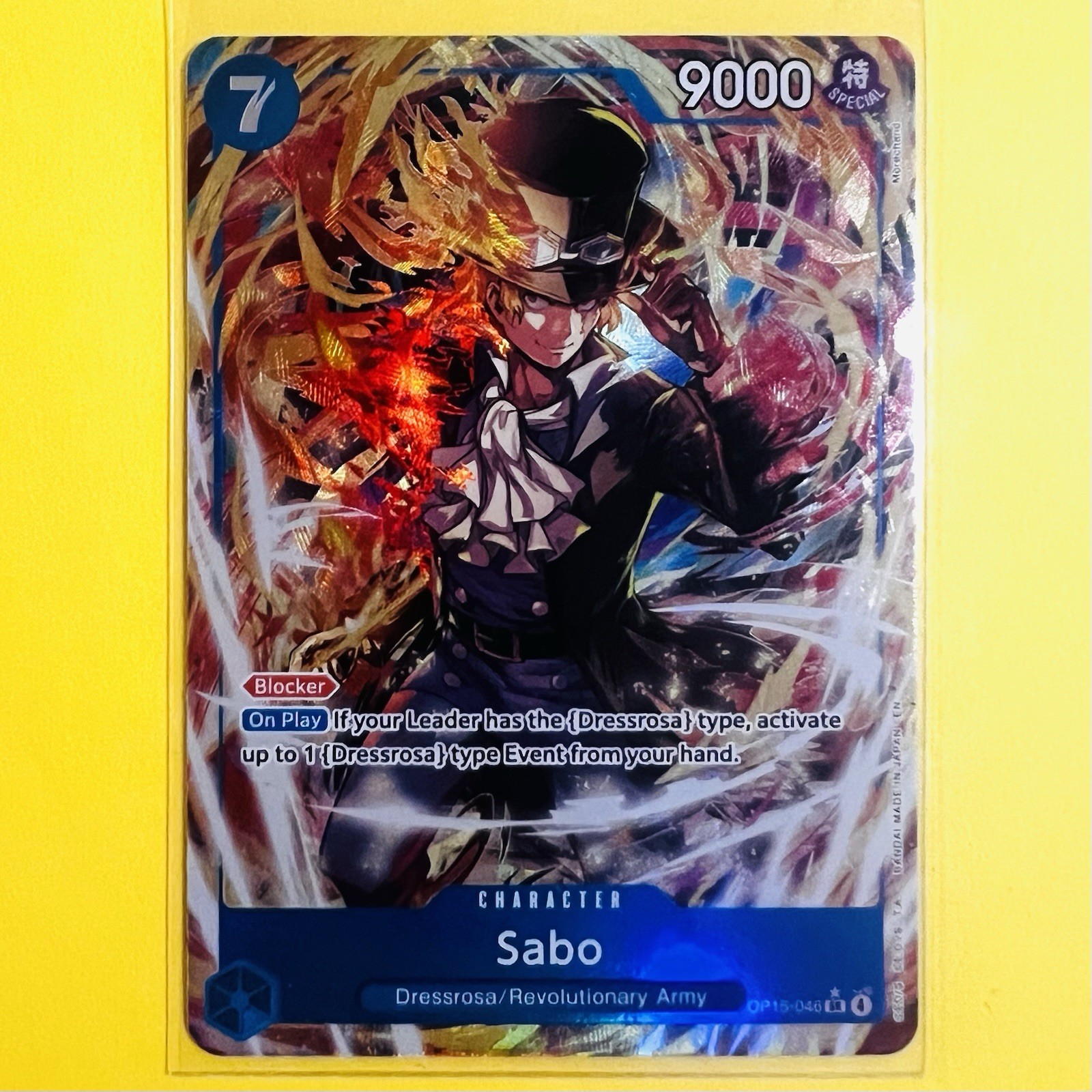 Sabo OP15-046 Arte Alternativa SR One Piece Gioco di Carte Inglese quasi nuovo