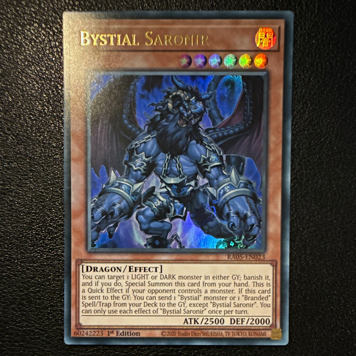 Yu-Gi-Oh! TCG Bystial Saronir, RA05-EN023, Rarity Collection 5, Ultra Rare