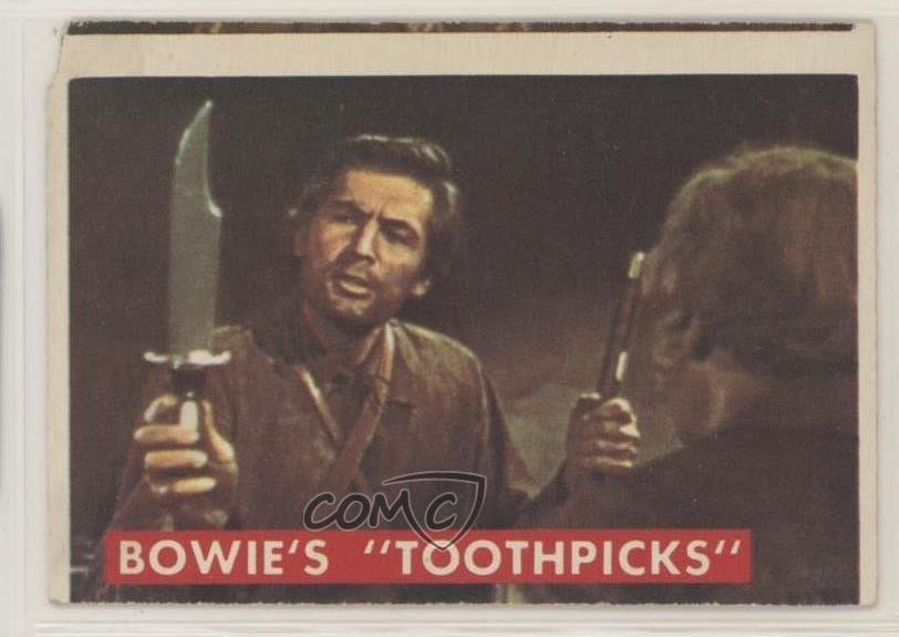 1956 Topps Davy Crockett Series 2 Bowie's Toothpicks #53A z6d