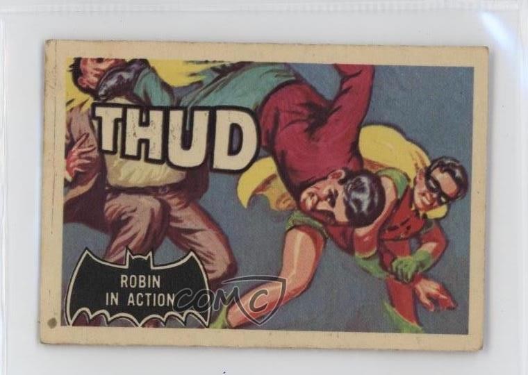 1966 A&BC Batman Black Bat Robin in Action #18 11bd