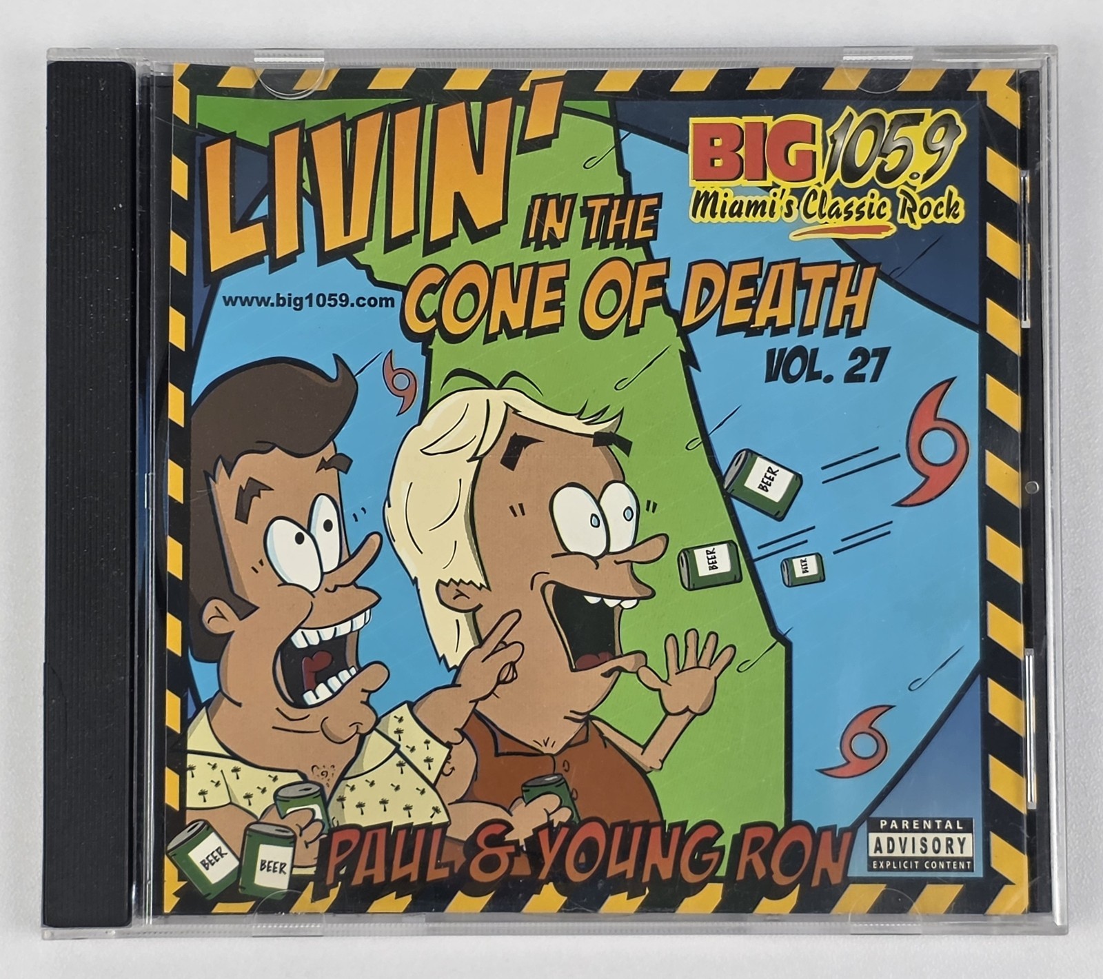 Paul Castronovo Young Ron SIGNED BIG 105.9 Livin' In The Cone Of Death CD