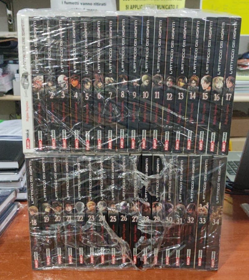 L'ATTACCO DEI GIGANTI da 1 a 34 (variant) + 1 fashion ed. planet manga completa