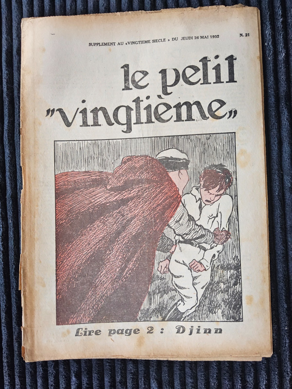 Tintin - Petit Vingtième - Numéro 21 de 1932 - Hergé - Amérique