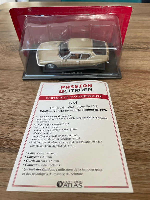 Miniature editions Atlas Citroën SM