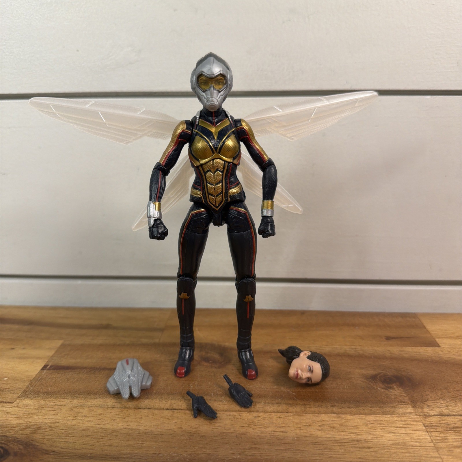 Marvel Legends Ant-man's 6" Wasp Figure (Cull Obsidian BAF Wave) Spedizione Veloce!