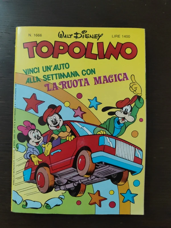 Topolino n.1666 - 1 novembre 1987