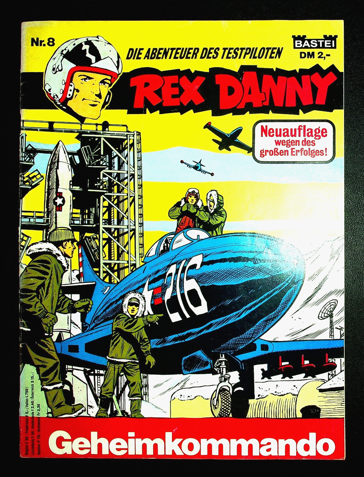 Rex Danny #8 - Comando Segreto (Bastione, 1977-1978) GBÜ, Condizione 1-2