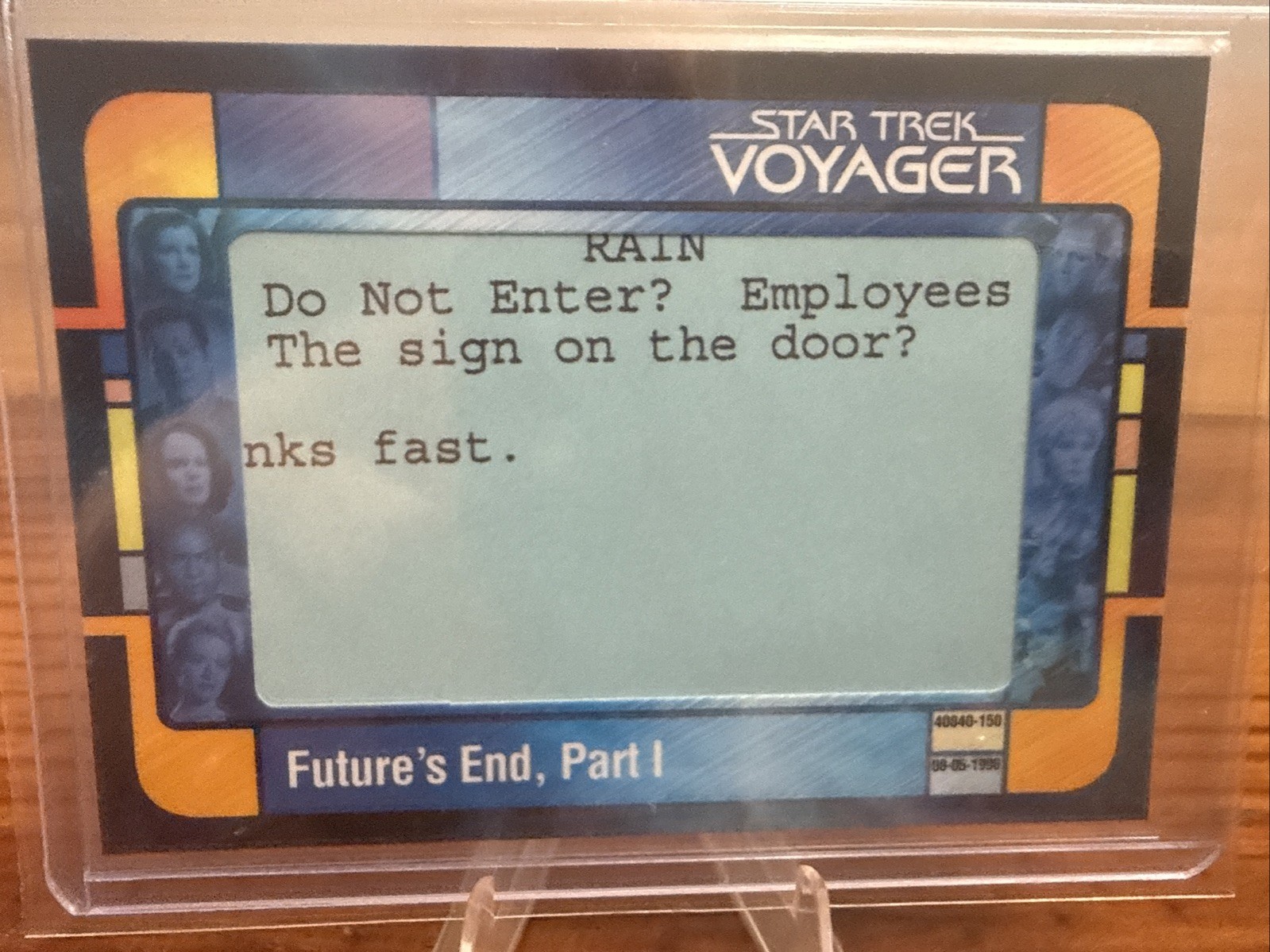 Star Trek Voyager Archivi e Iscrizioni Voyager Script Cut VSC3 Fine del Futuro