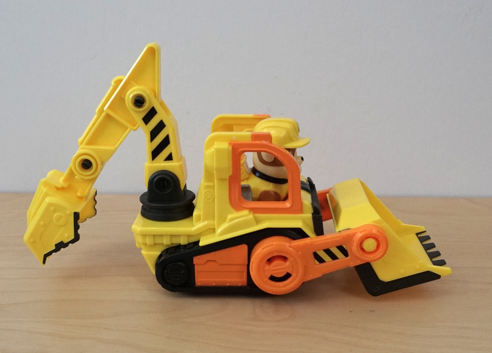 Modellino giocattolo PAW Patrol Rubble costruzione bulldozer escavatore
