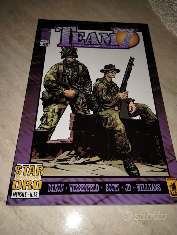 Star Magazine sere Oro 18 Team 7 Star Comics