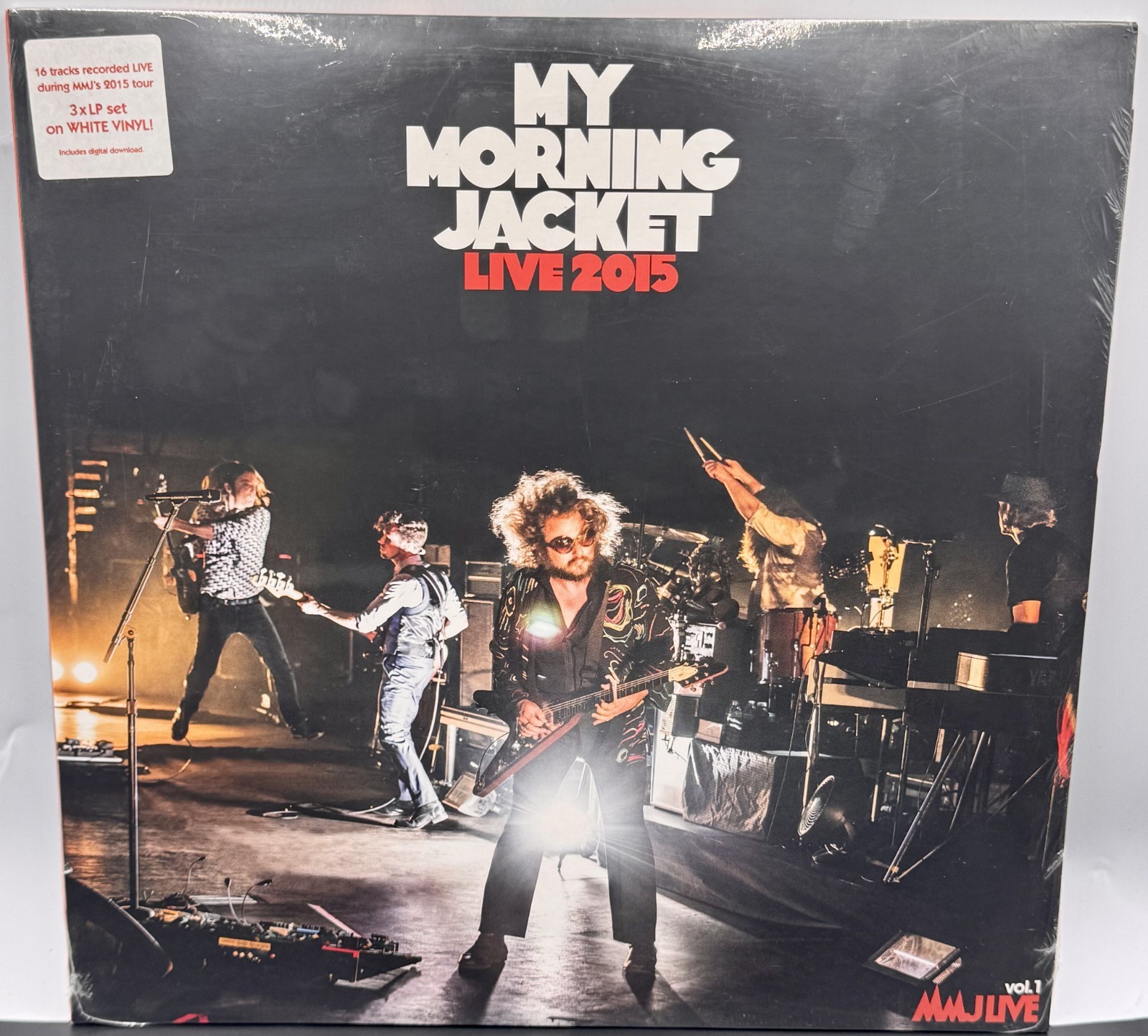 Sealed "Live 2015" by My Morning Jacket 3LP, white vinyl, 2021