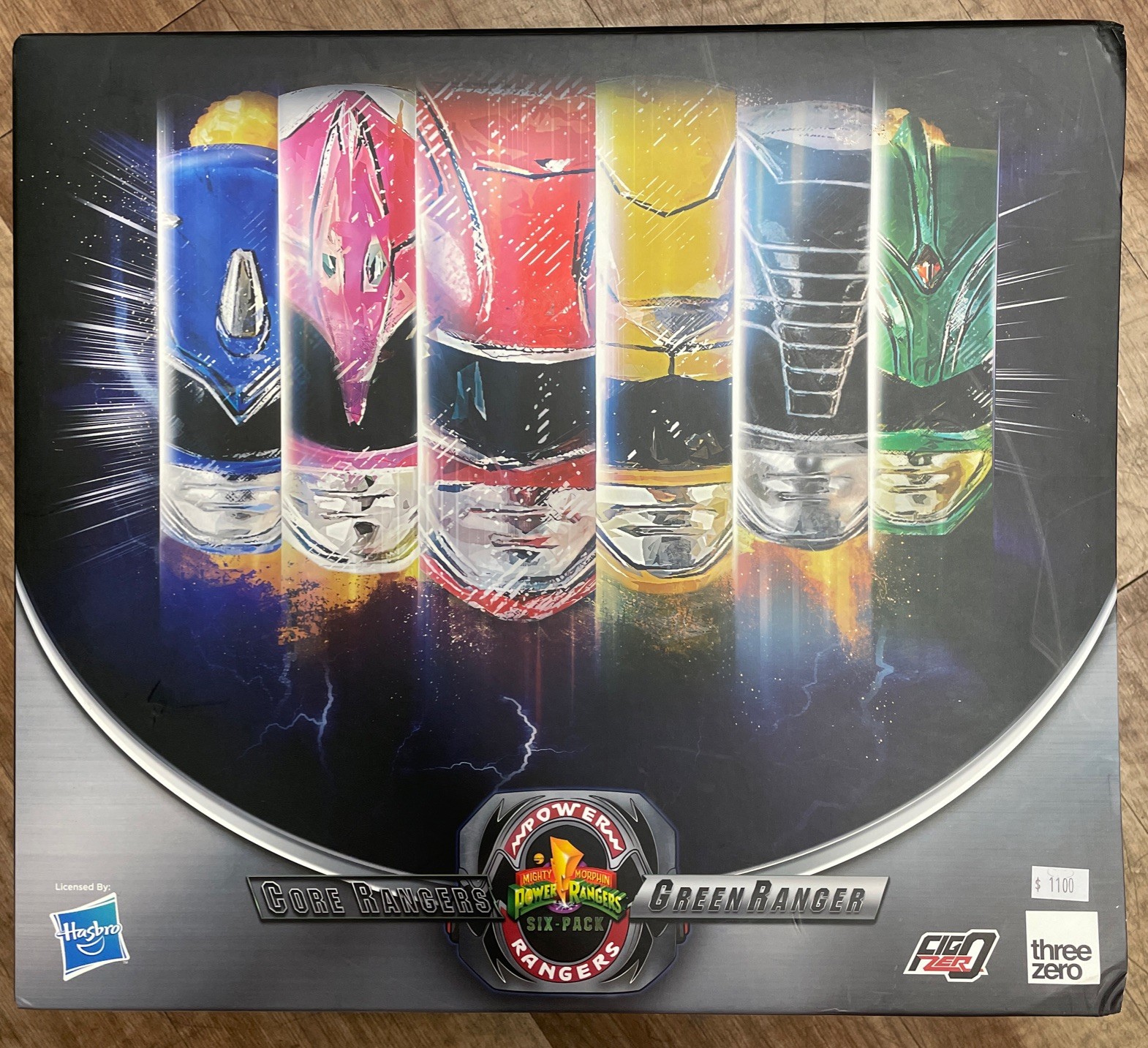 Core Rangers + Green Ranger Six Pack Set MMPR Threezero + White Ranger 1/6 Scale
